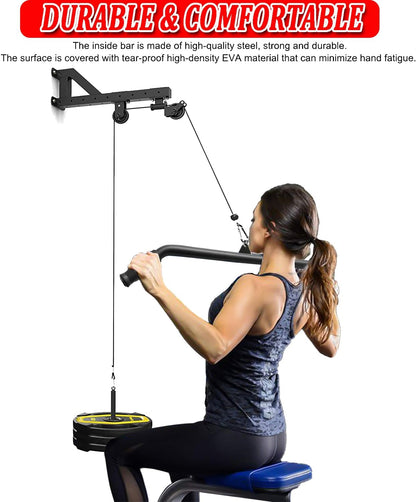 Elevate Your Home Workouts with the Versatile LAT Pulldown Bar - Perfect for Muscle Building and Strength Training