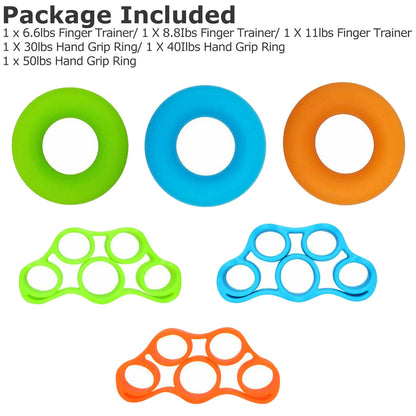 Ultimate Finger Hand Exerciser - Strengthen Your Grip with 3 Resistance Levels for Fitness and Rehabilitation