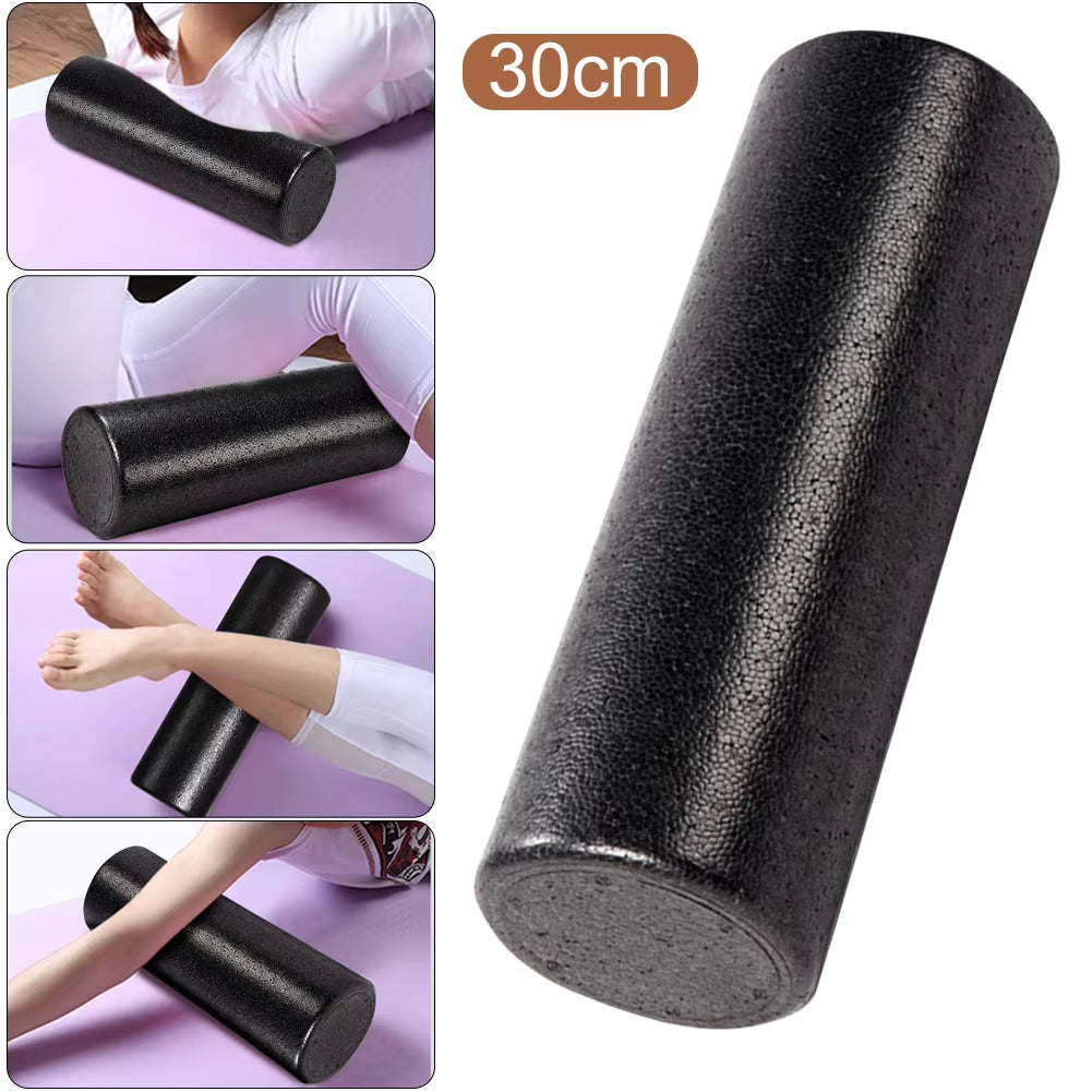 Experience Ultimate Muscle Relief with the 12 Inch High-Density Solid Core Foam Roller - Perfect for Deep Tissue Massage and Recovery!