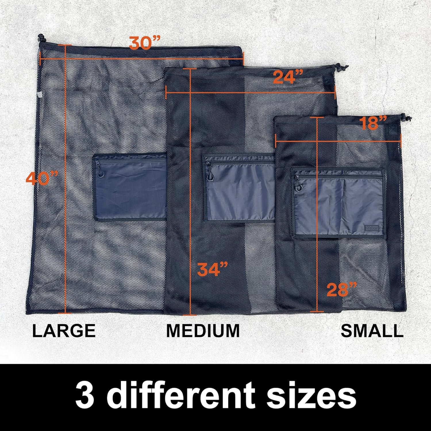 Extra Large Heavy Duty Mesh Sports Bag - Perfect for Soccer, Water Sports, and More with Adjustable Strap and Secure Pocket