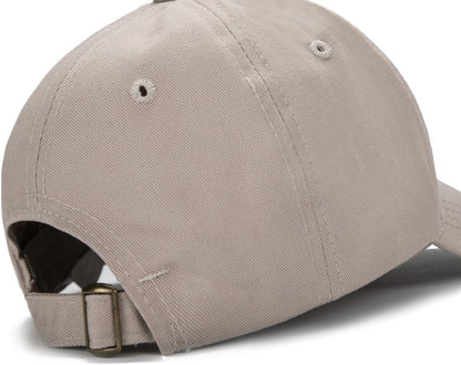 Stylish Khaki Baseball Cap for Kids - Adjustable Washed Cotton Hat for Boys and Girls