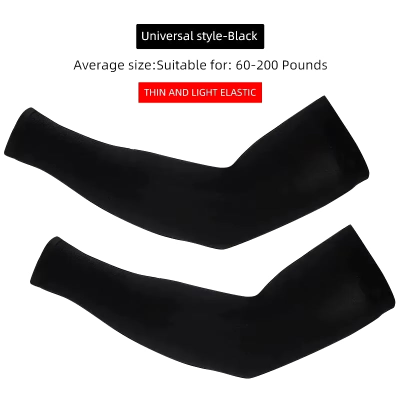 Stay Cool and Protected with Ice Silk Sports Arm Sleeves - Perfect for Cycling, Running, and Outdoor Adventures!
