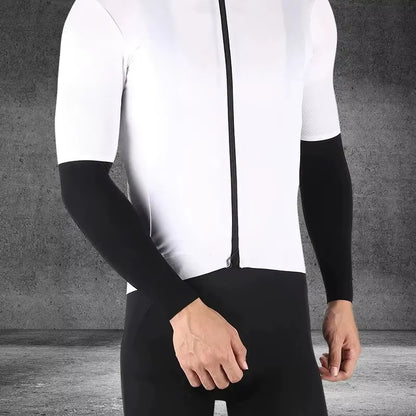 Stay Cool and Protected with Ice Silk Sports Arm Sleeves - Perfect for Cycling, Running, and Outdoor Adventures!