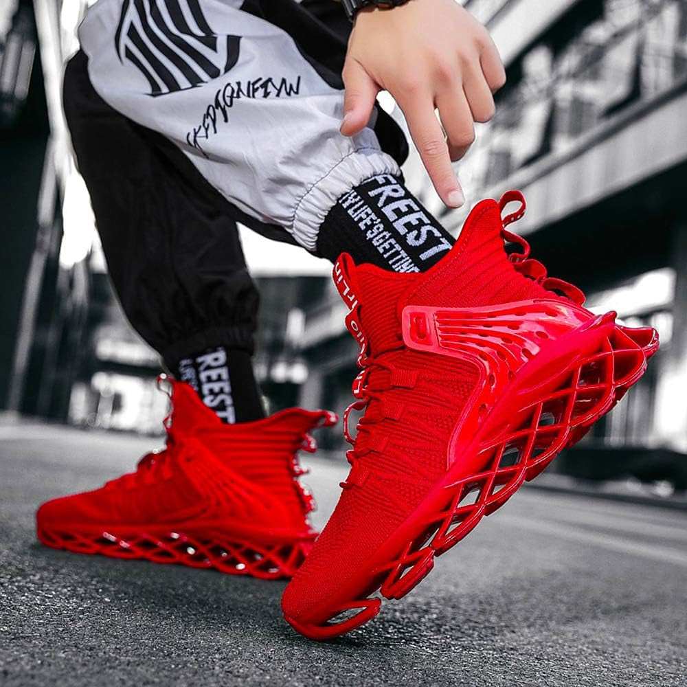 Elevate Your Game with Men's Non-Slip Athletic Running Shoes - Stylish Blade Type Sneakers for Every Adventure