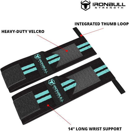 Elevate Your Performance with Our 12" Women’s Wrist Wraps - Professional Grade Support for Weightlifting, Cross Training, and Powerlifting