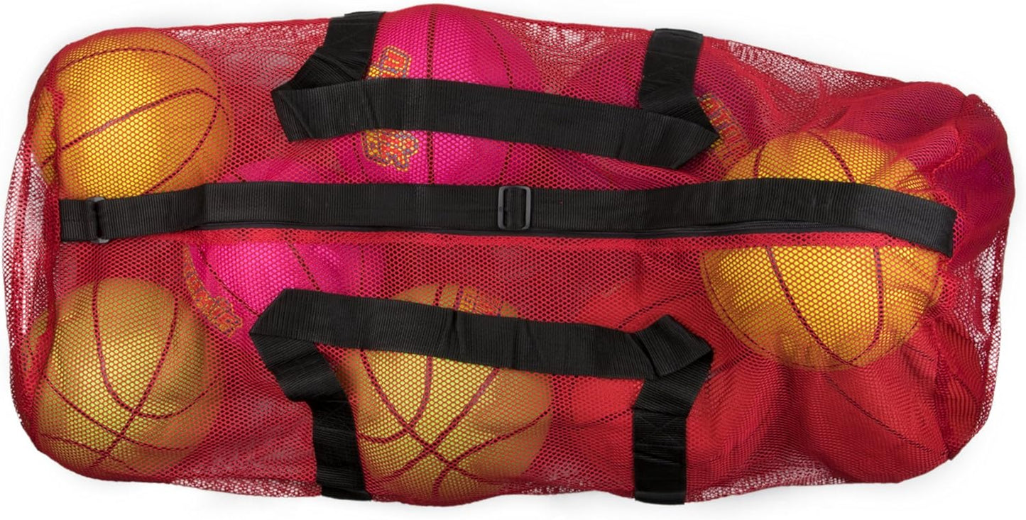 Ultimate 39" Mesh Sports Ball Bag - Adjustable Shoulder Strap Duffle for All Your Gym Gear, Jerseys, and Laundry