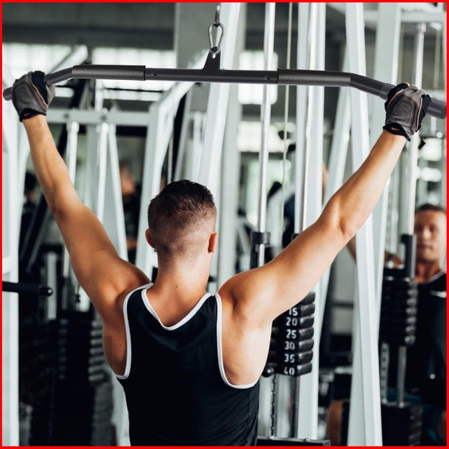 Elevate Your Home Workouts with the Versatile LAT Pulldown Bar - Perfect for Muscle Building and Strength Training