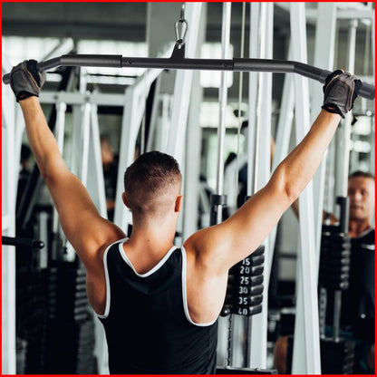 Elevate Your Home Workouts with the Versatile LAT Pulldown Bar - Perfect for Muscle Building and Strength Training