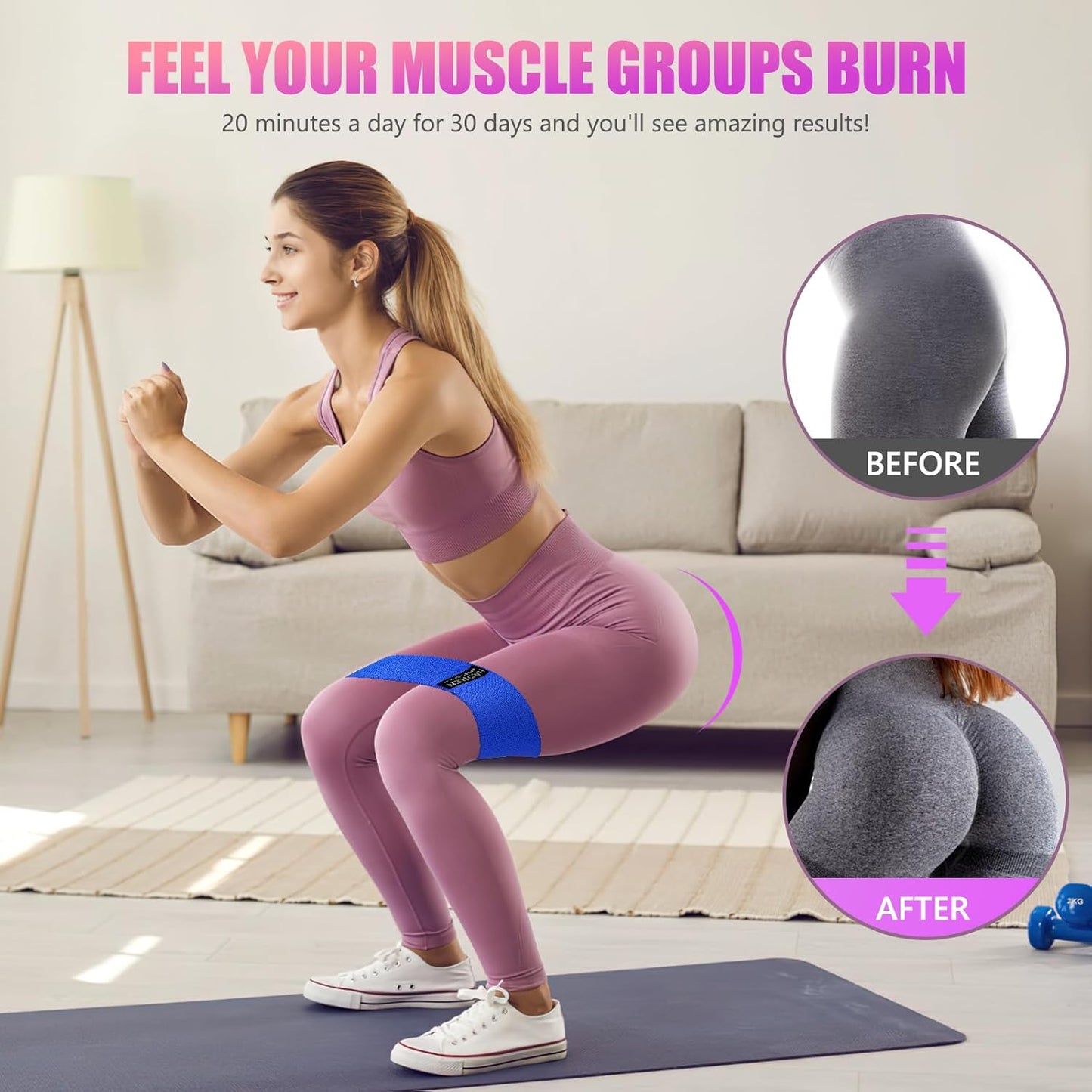 Ultimate Resistance Bands Set for Full-Body Workouts - Versatile Exercise Bands for Men & Women with 3 Levels of Resistance and Convenient Carry Bag for Fitness, Yoga, and Physical Therapy