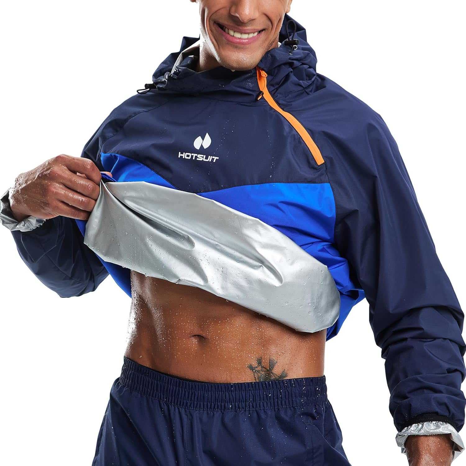 Elevate Your Workout with the HOTSUIT Men's Sauna Suit: Sweat Jacket and Pant for Ultimate Gym Performance