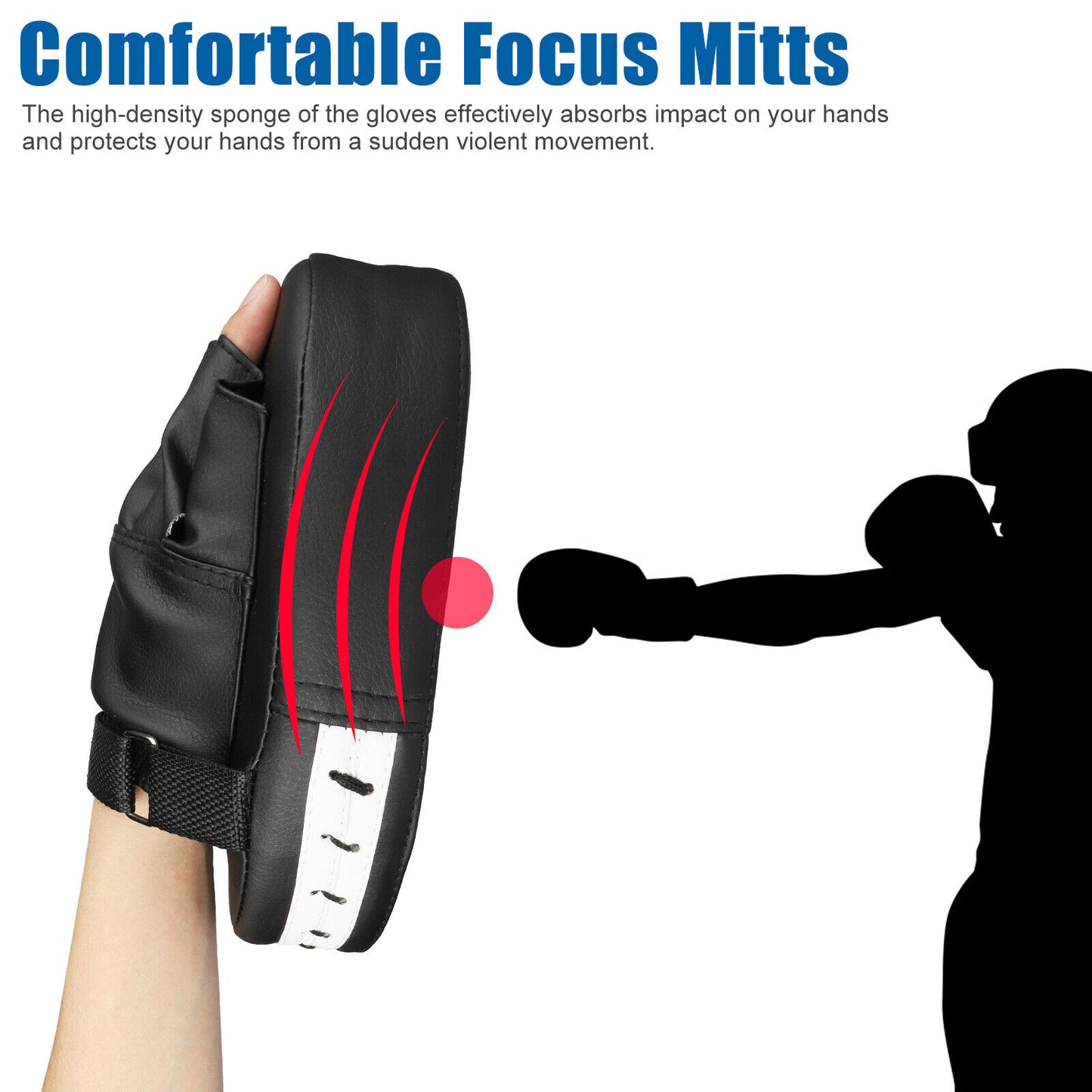 Elevate Your Training with 2/4PCS Premium Boxing Punching Mitts - Durable PU Gloves for Kickboxing and MMA