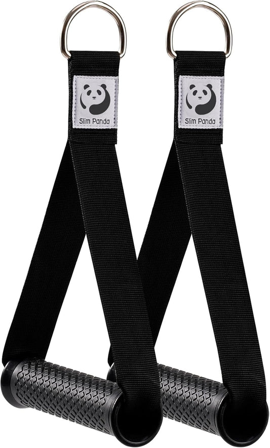 Maximieren Sie Ihr Training mit unserem Einhandgriffe Set (2 Stück) für Widerstandsbänder und Krafttraining – Robuste Edelstahl D-Ringe für optimale Leistung!