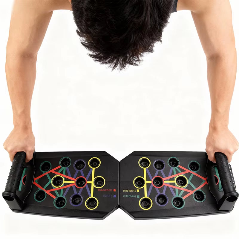 Transform Your Workout with the Ultimate Portable Foldable Push-Up Board Set – Versatile Fitness Equipment for Targeting Chest, Abdomen, Arms, and Back!