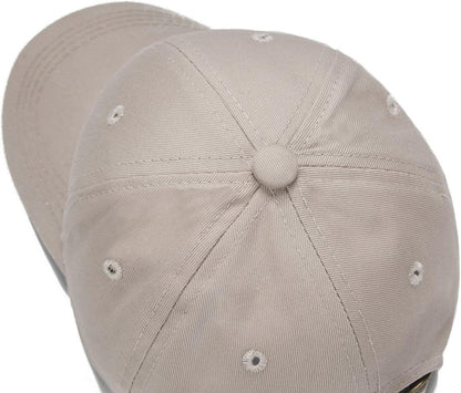 Stylish Khaki Baseball Cap for Kids - Adjustable Washed Cotton Hat for Boys and Girls