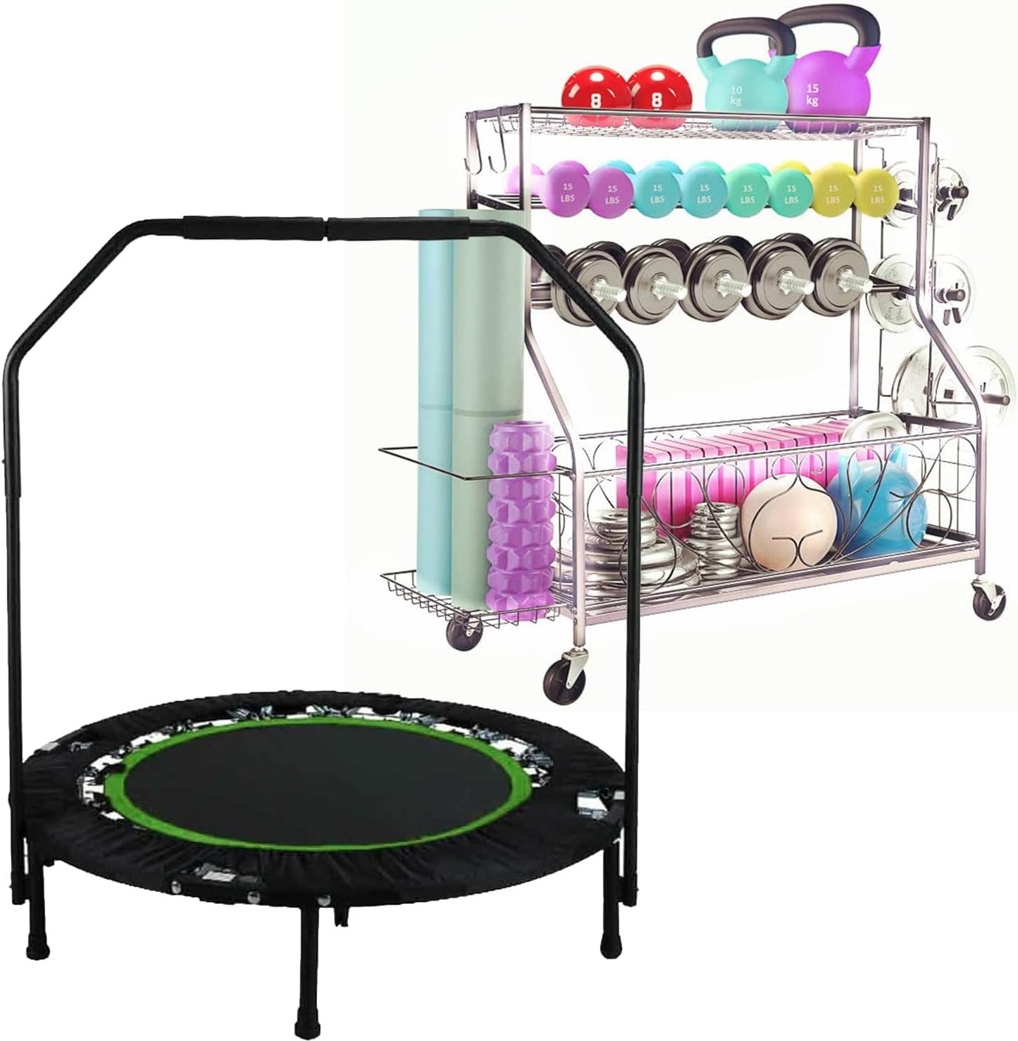 Ultimate Dumbbell and Home Gym Storage Rack - Organize Your Workout Essentials with Style and Ease
