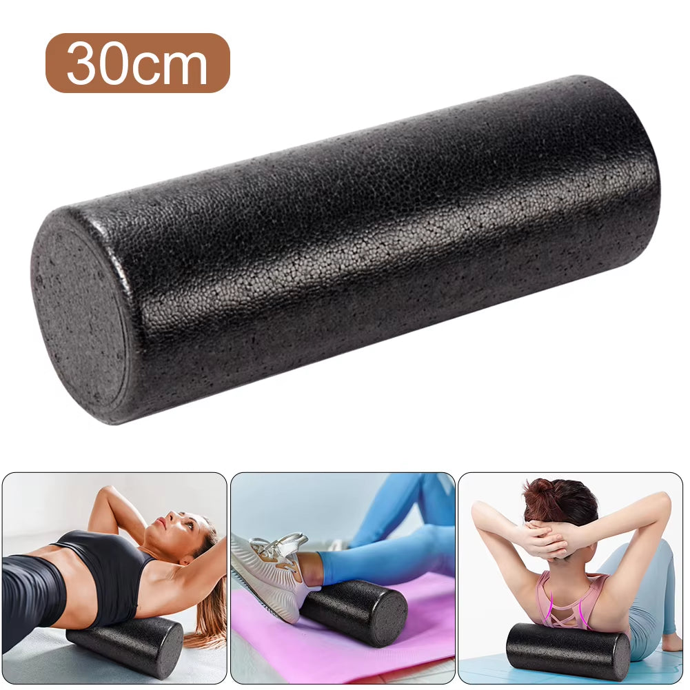 Experience Ultimate Muscle Relief with the 12 Inch High-Density Solid Core Foam Roller - Perfect for Deep Tissue Massage and Recovery!