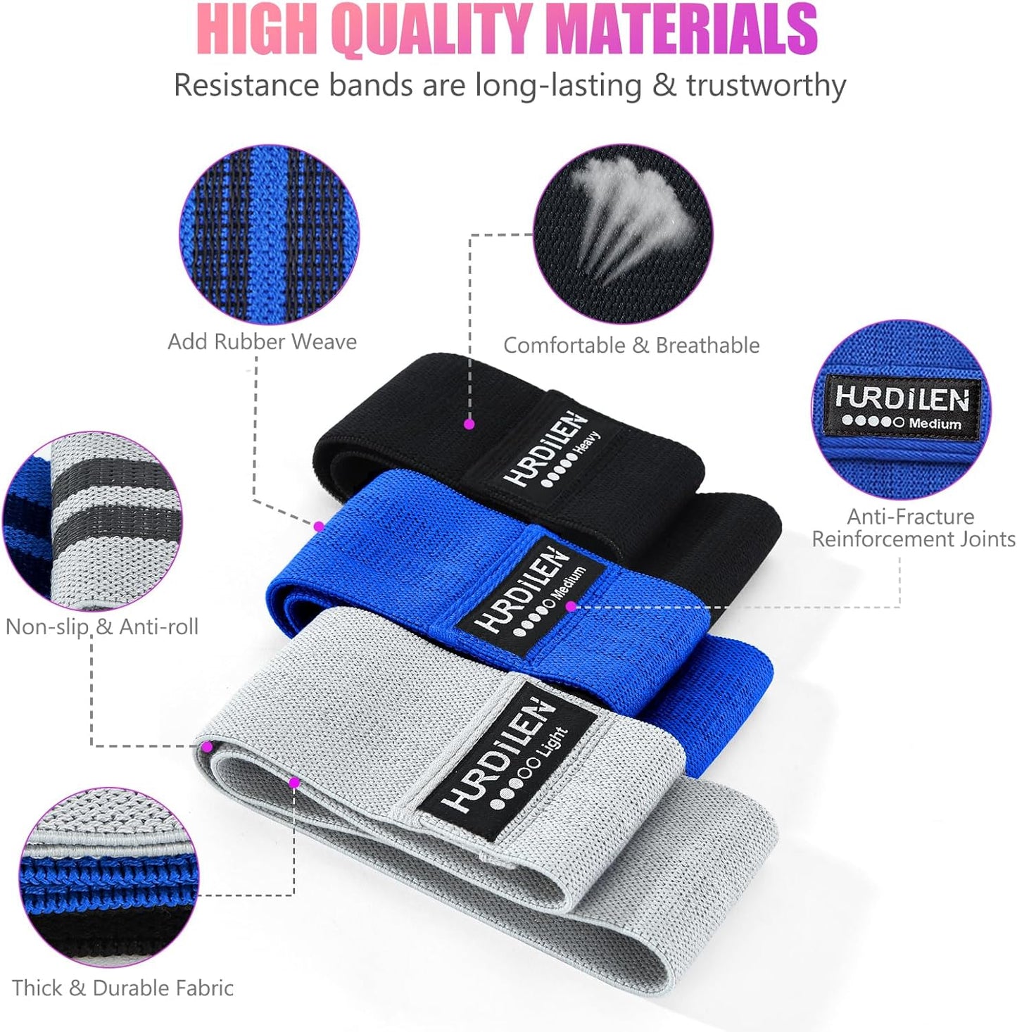 Ultimate Resistance Bands Set for Full-Body Workouts - Versatile Exercise Bands for Men & Women with 3 Levels of Resistance and Convenient Carry Bag for Fitness, Yoga, and Physical Therapy