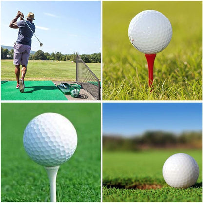Elevate Your Game with Our Premium Natural Wood Golf Tees - Pack of 100 in Vibrant Mixed Colors, Perfect for All Skill Levels!