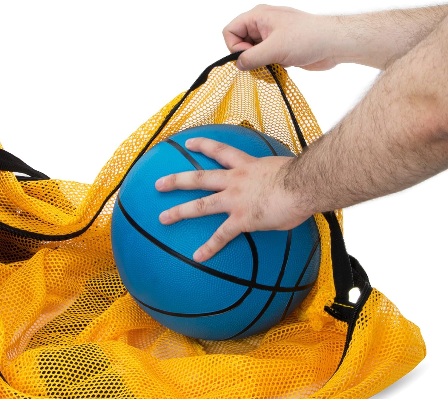 Ultimate 39" Mesh Sports Ball Bag - Adjustable Shoulder Strap Duffle for All Your Gym Gear, Jerseys, and Laundry