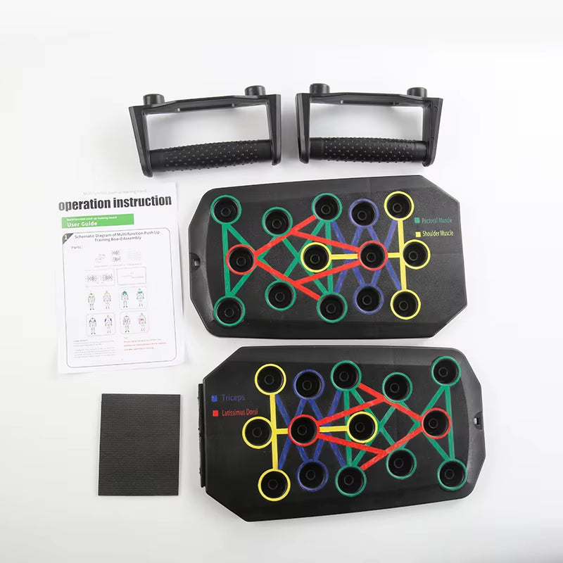 Transform Your Workout with the Ultimate Portable Foldable Push-Up Board Set – Versatile Fitness Equipment for Targeting Chest, Abdomen, Arms, and Back!
