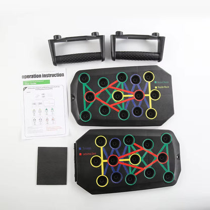 Transform Your Workout with the Ultimate Portable Foldable Push-Up Board Set – Versatile Fitness Equipment for Targeting Chest, Abdomen, Arms, and Back!