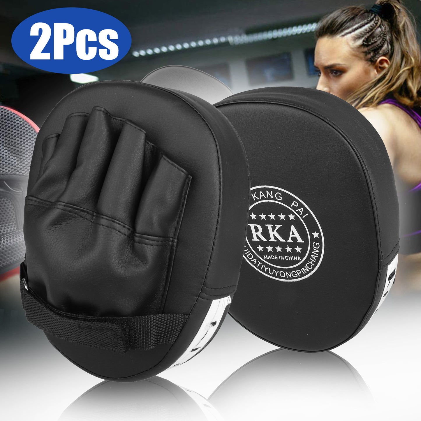Elevate Your Training with 2/4PCS Premium Boxing Punching Mitts - Durable PU Gloves for Kickboxing and MMA