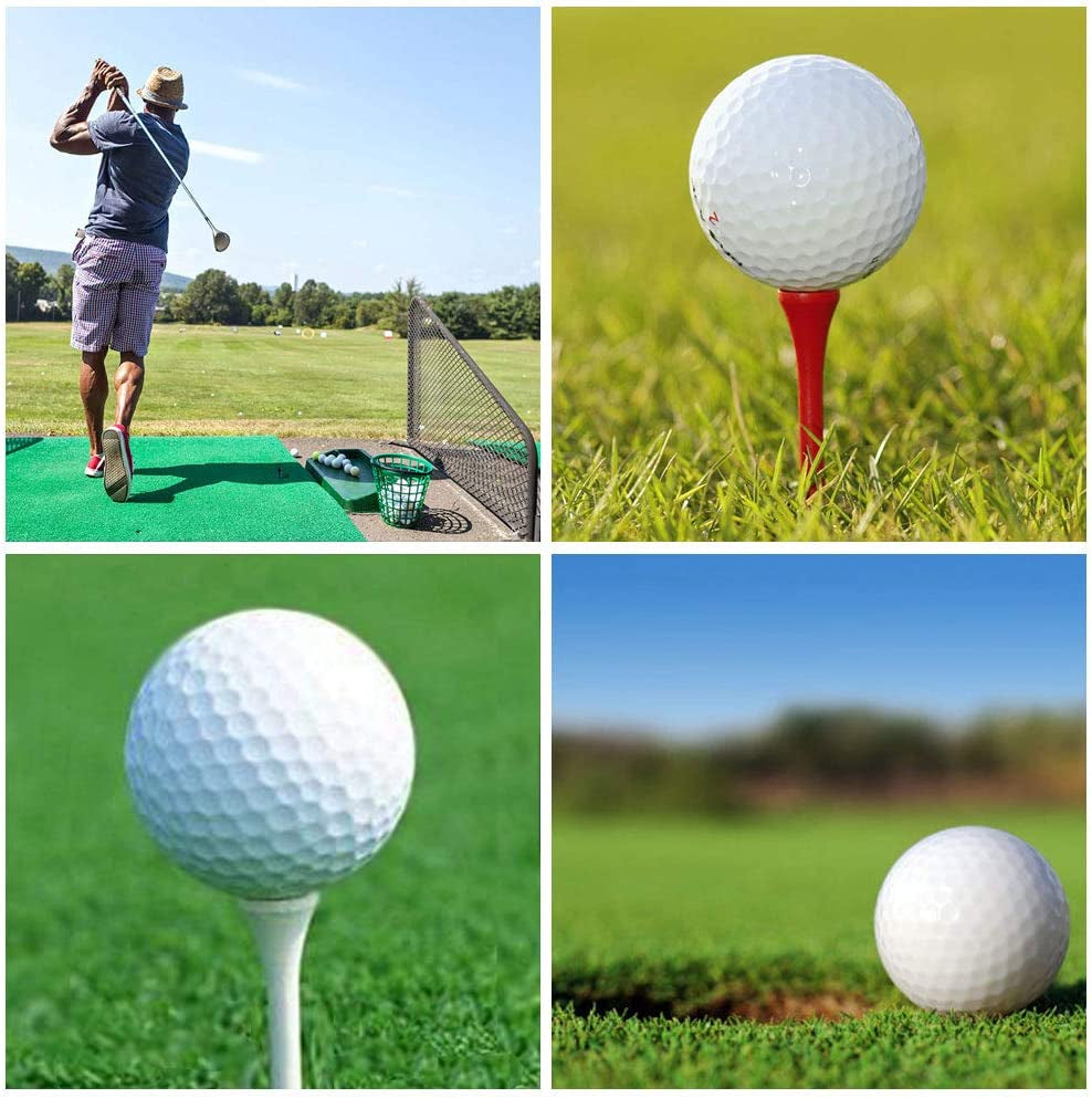 Elevate Your Game with Our Premium Natural Wood Golf Tees - Pack of 100 in Vibrant Mixed Colors, Perfect for All Skill Levels!